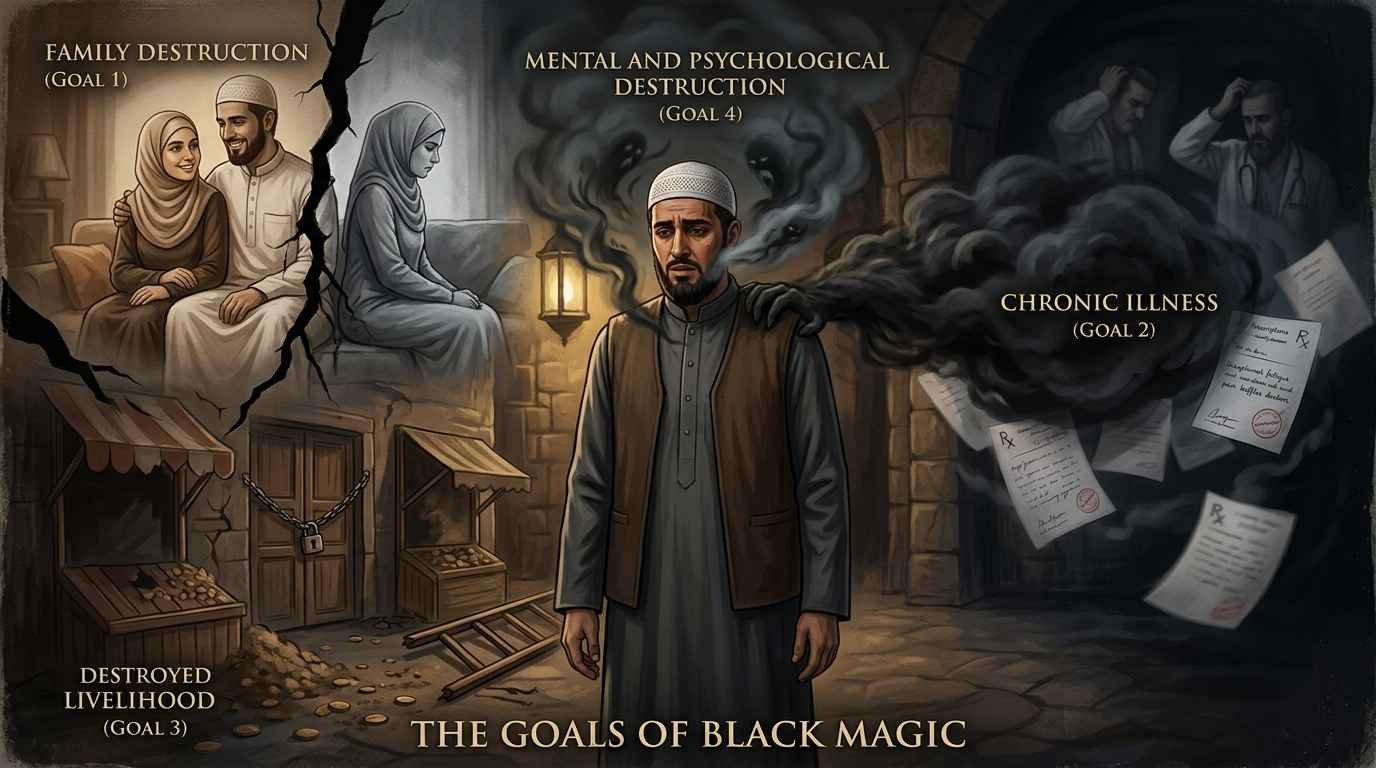 أهداف السحر الأسود وآثاره على الإنسان