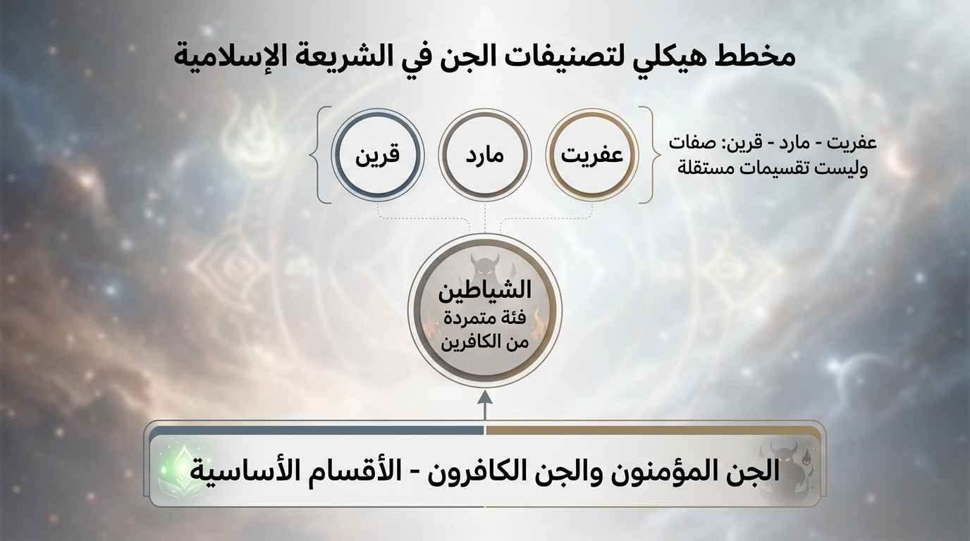 ما يحتاجه القارئ فعلا عن أصناف الجن في الإسلام