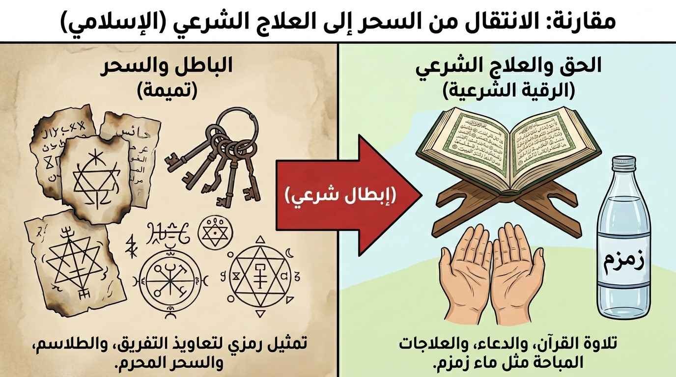 الطريقة الشرعية الآمنة للتخلص من الطلاسم