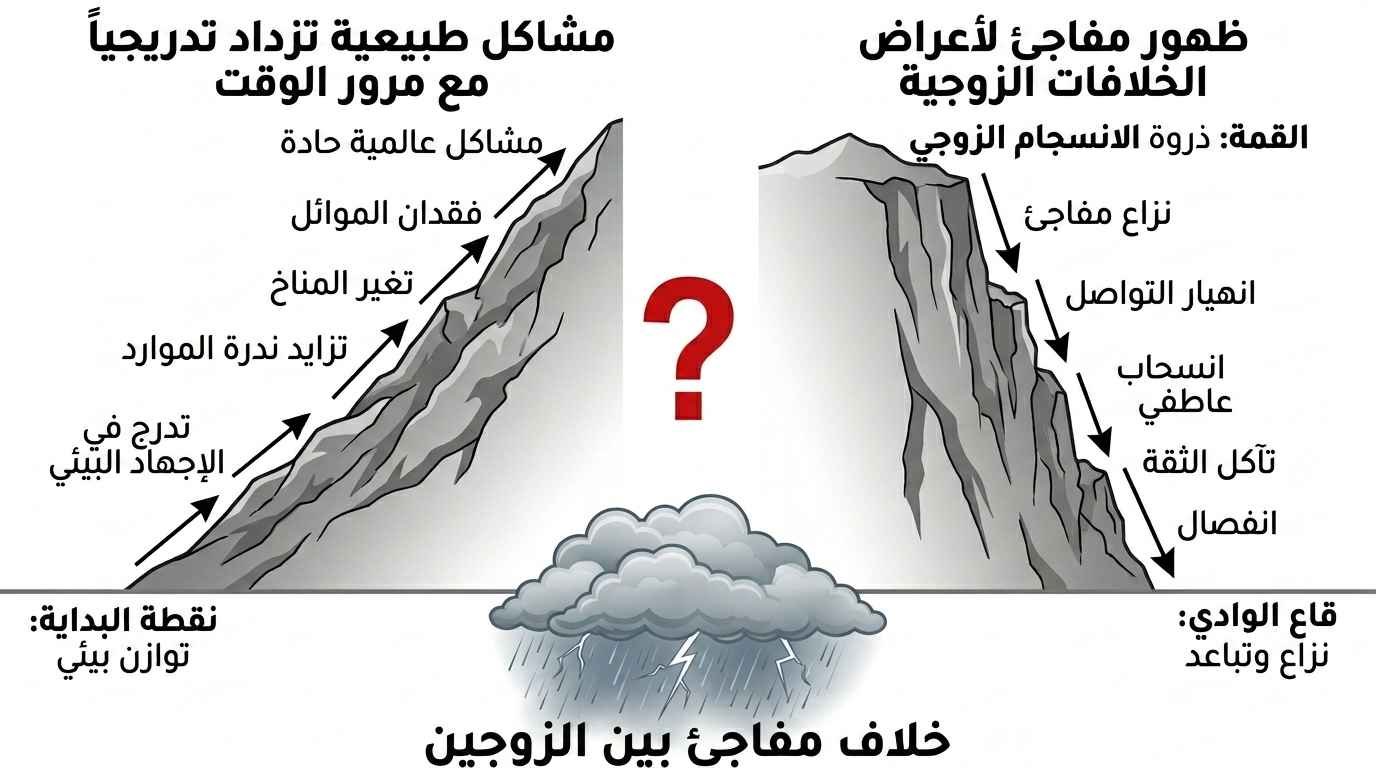 متى تكون الأعراض نتيجة تراكمات زوجية لا سحر