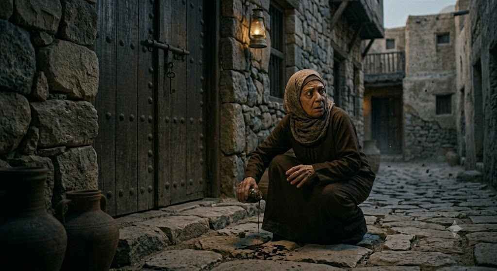 ماذا يعني وجود دم أو أثر أحمر عند الباب