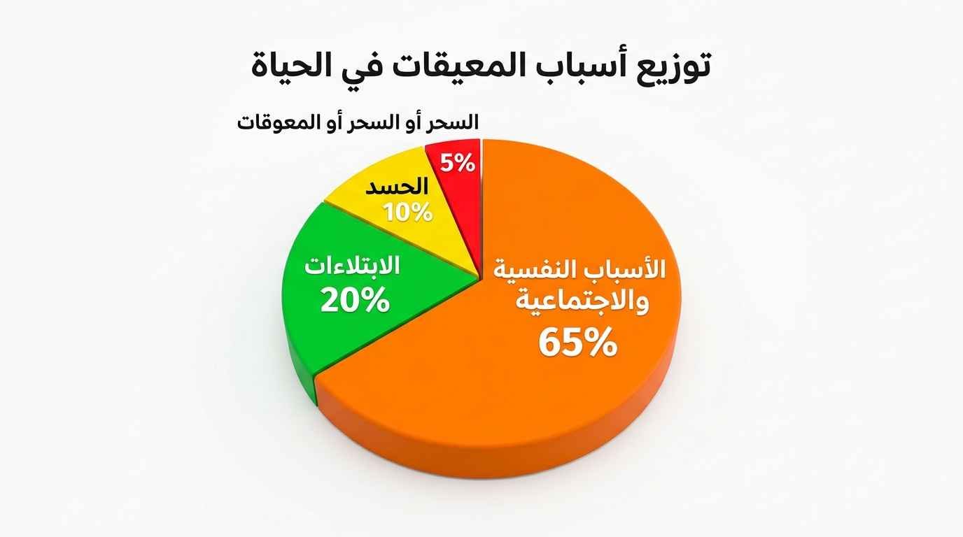 الفرق بين سحر وقف الحال والحسد والابتلاء