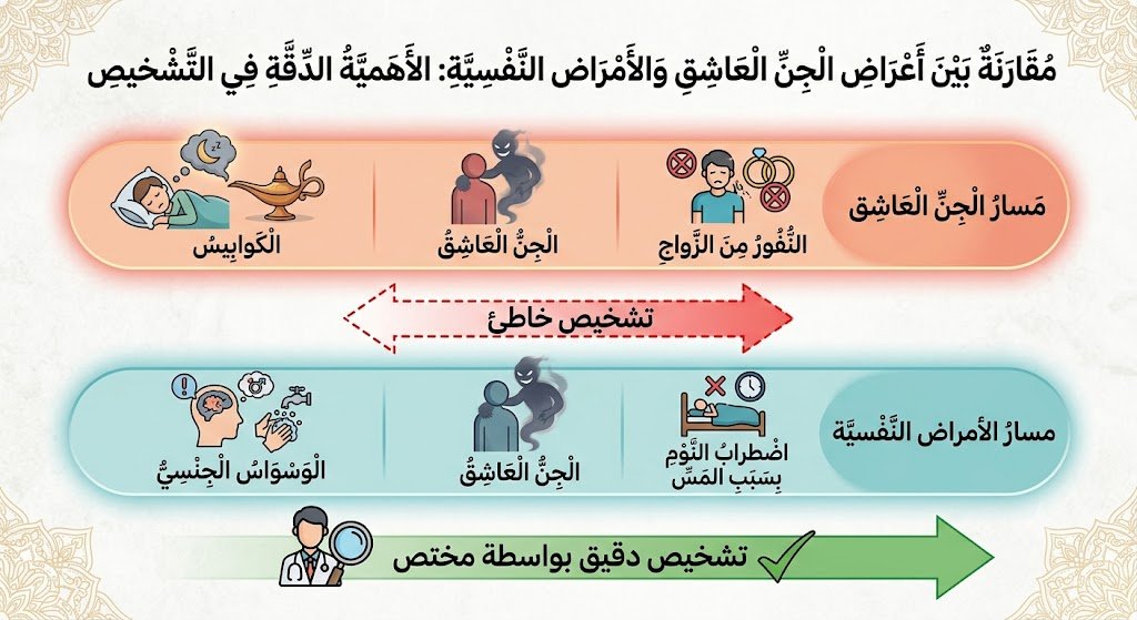 أخطاء شائعة في تشخيص الجن العاشق