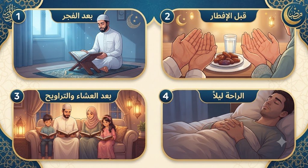 برنامج رقية يومي مناسب لشهر رمضان