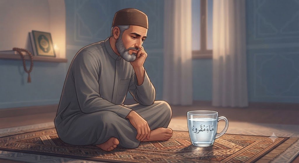 طريقة الرقية على موضع الألم أو الماء المقروء عليه