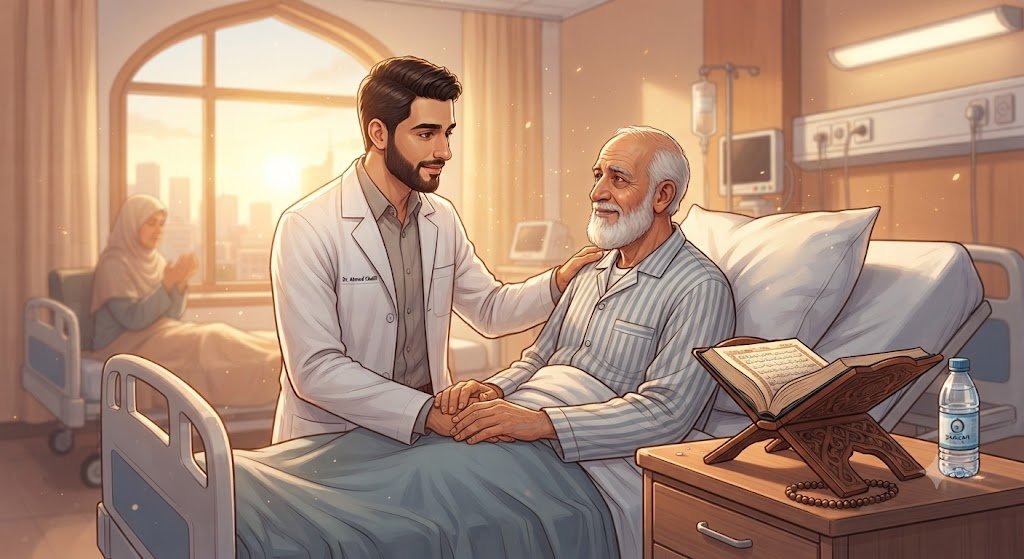 الرقية الشرعية للمريض مع العلاج الطبي