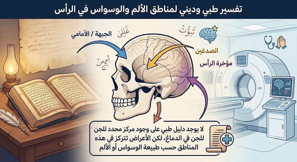 أخطاء شائعة حول تمركز المس الشيطاني في الرأس