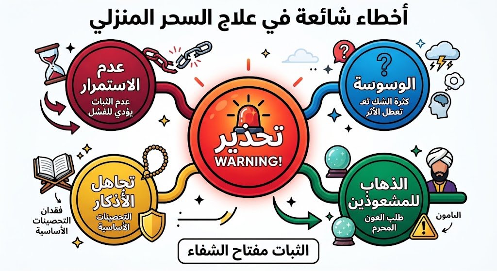 أخطاء يجب تجنبها عند علاج السحر والحسد في البيت