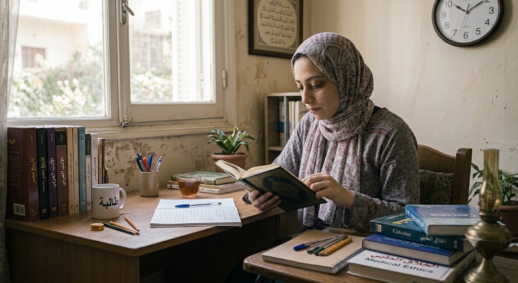 متى يشتبه الطالب في عين أصابته في الدراسة