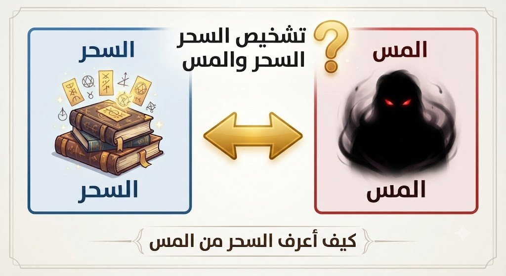 أسئلة شائعة حول الفرق بين السحر والمس