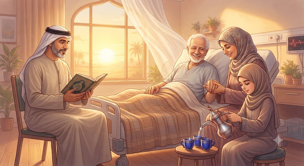 دور الأسرة في دعم المريض بالرقية والطمأنينة