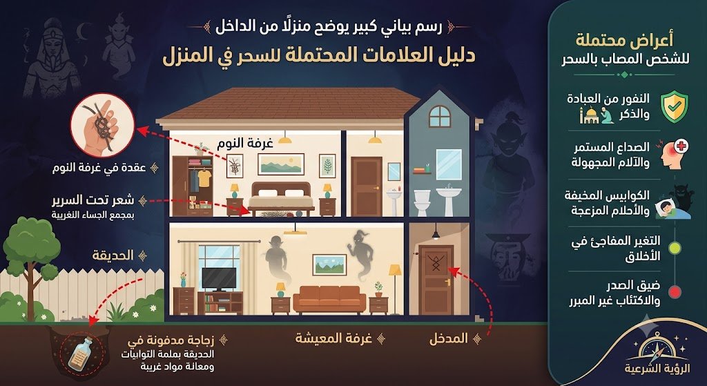 علامات تدل على وجود السحر دون تحديد مكانه