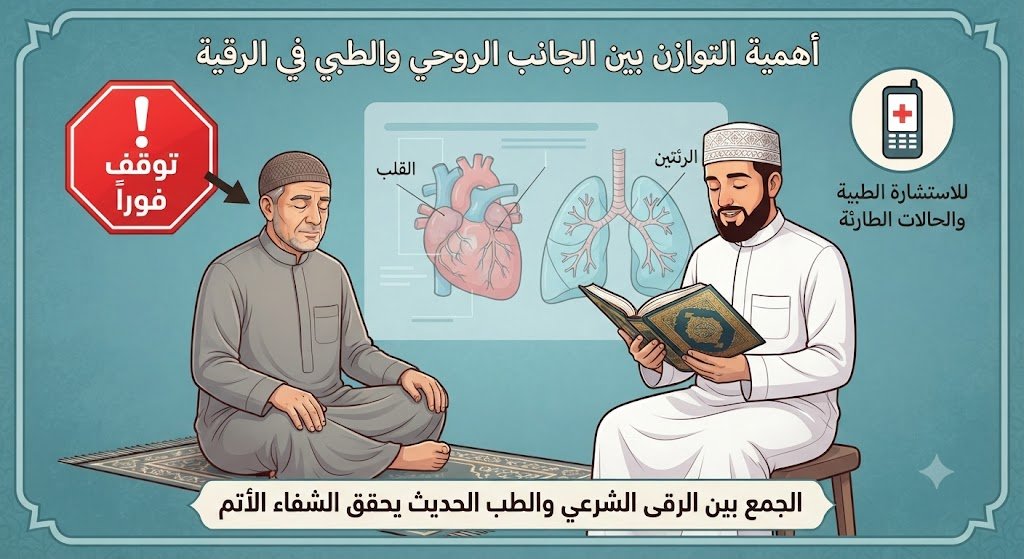 متى يجب إيقاف الرقية وطلب مساعدة طبية؟