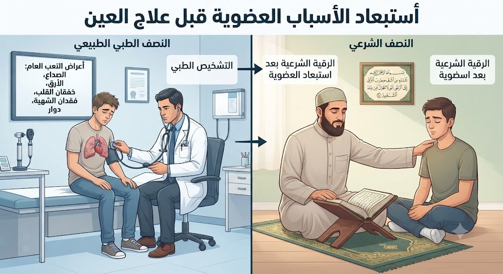 متى تكون الأعراض مصادفة أو سببًا طبيعيًا لا علاقة له بالعين