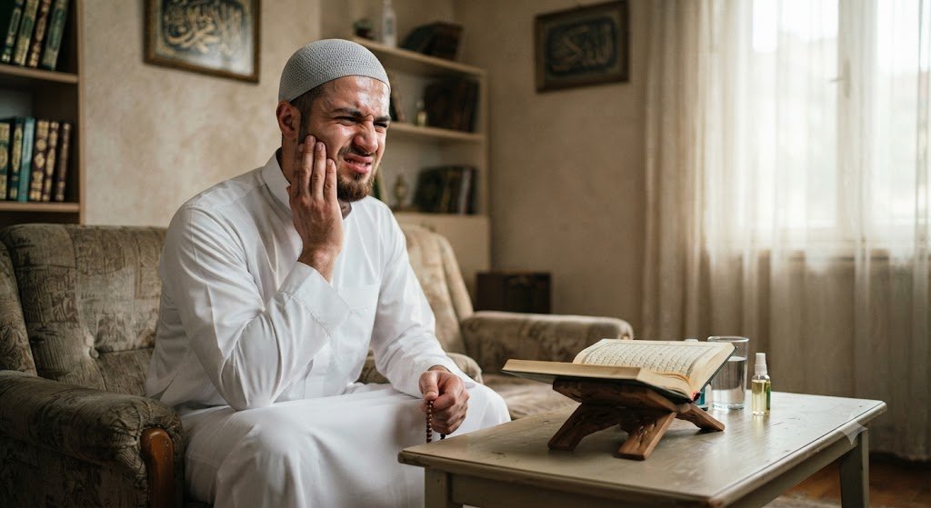 هل ألم الأسنان أثناء الرقية دليل على عين أو سحر